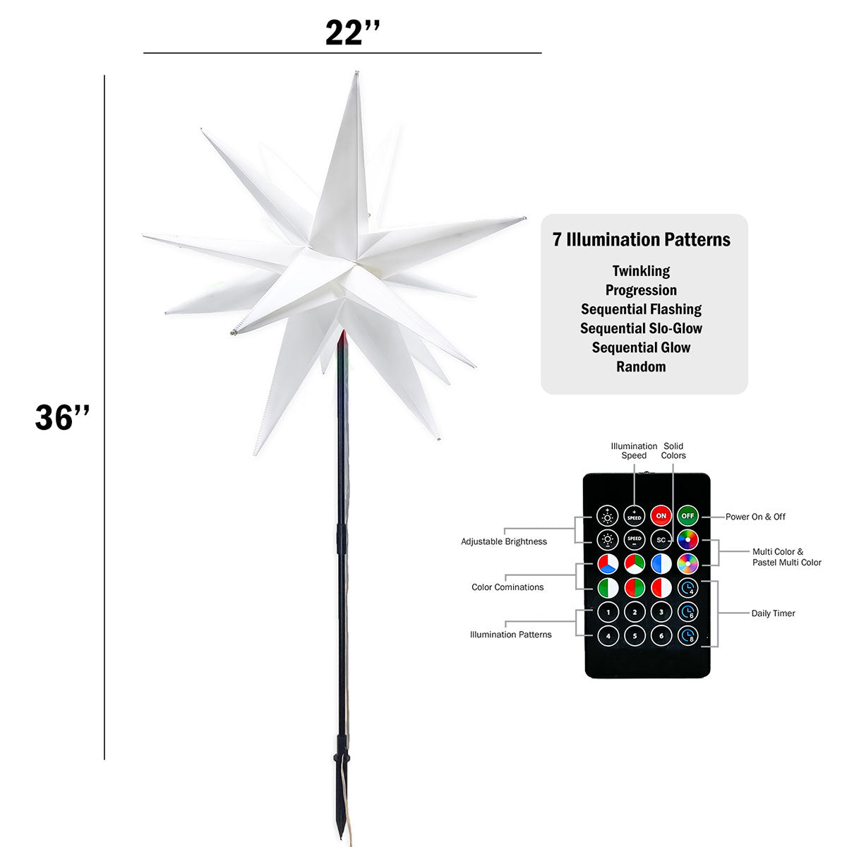 Twinklers Indoor/Outdoor Decorative LED Star - image 12