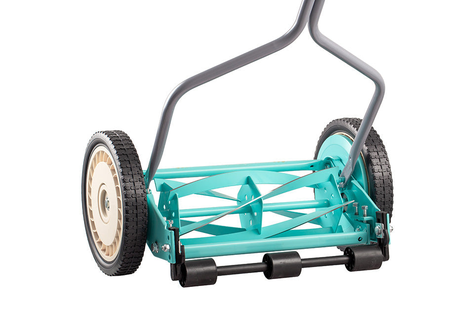 14'' 5-Blade Push Reel Lawn Mover with Grass Catcher - image 5