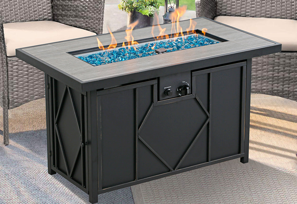 60,000 BTU Rectangular Propane Fire Pit - image 3