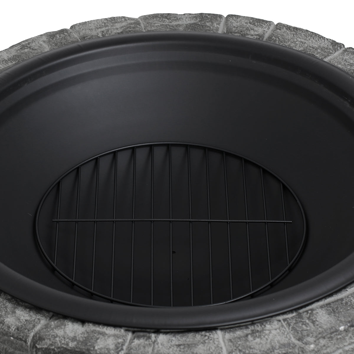 35'' Cast Stone and Trim Wood-Burning Fire Pit - image 8