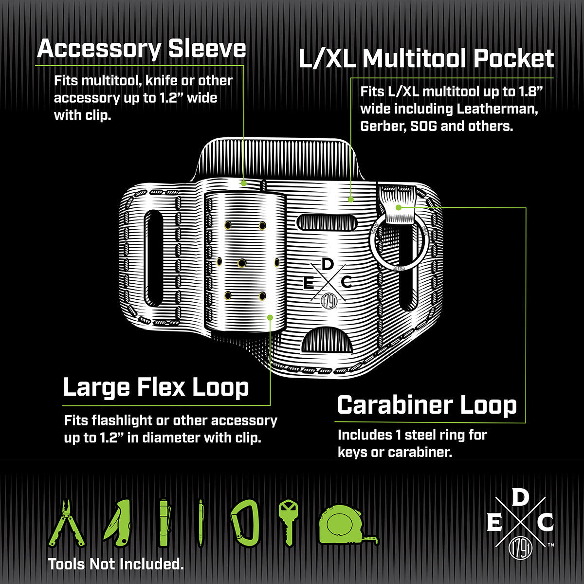 Leather Multitool Belt Sheath - image 3