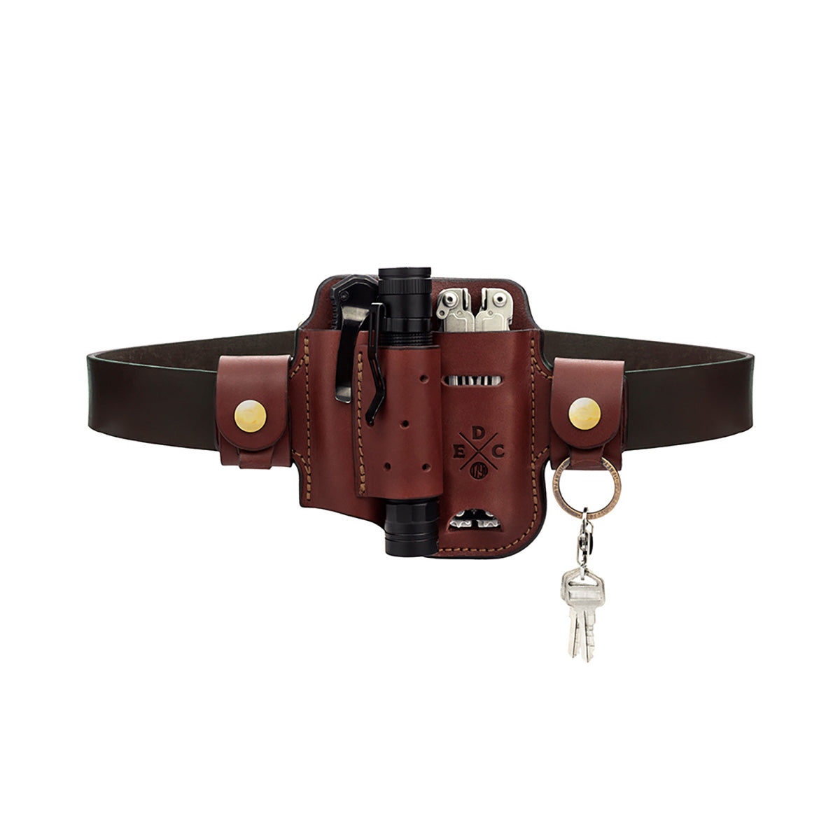 Leather Multitool Action Snap Belt Sheath - image 24