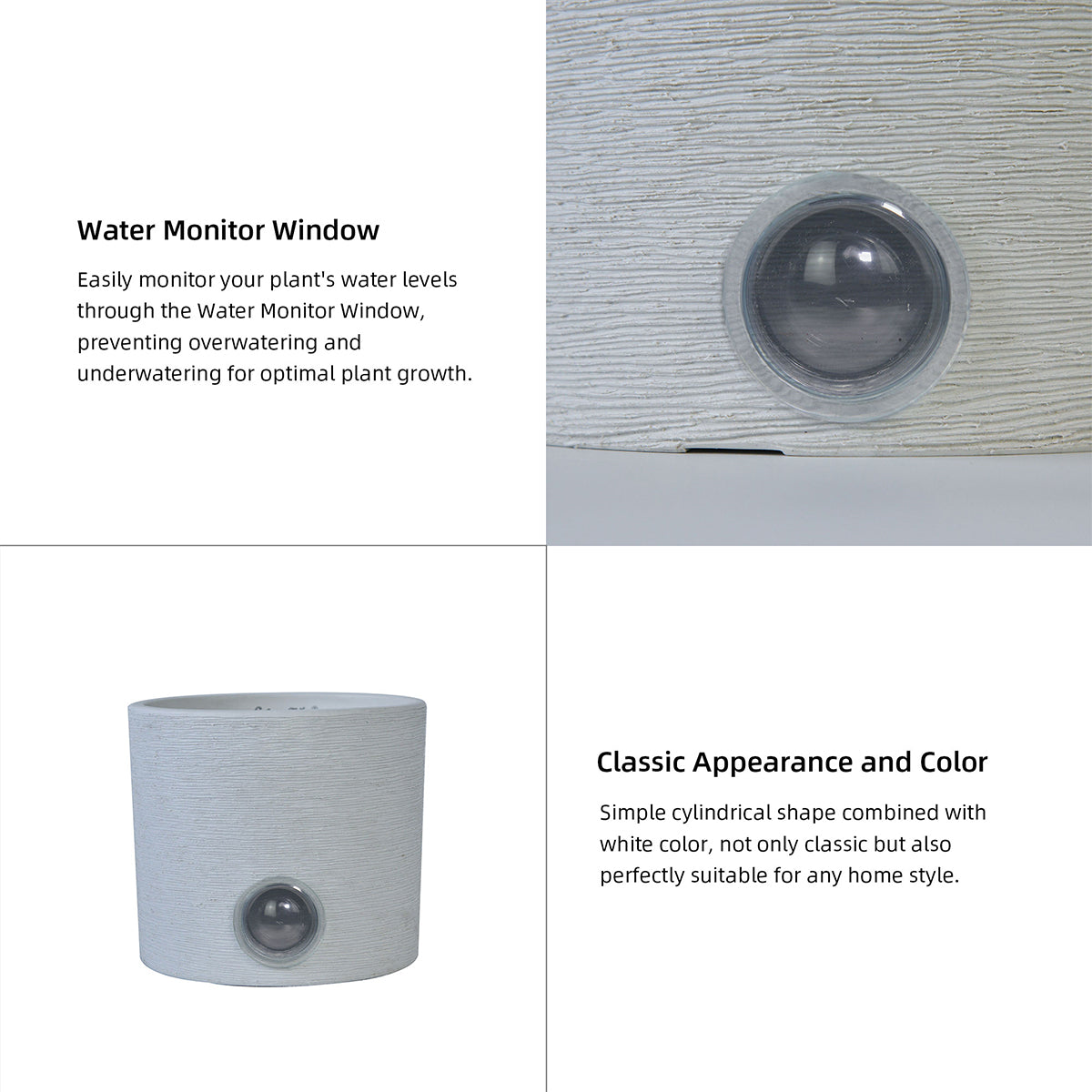 Self-Watering Cylinder Pot System for Indoor Plants (Set of 3) - image 7