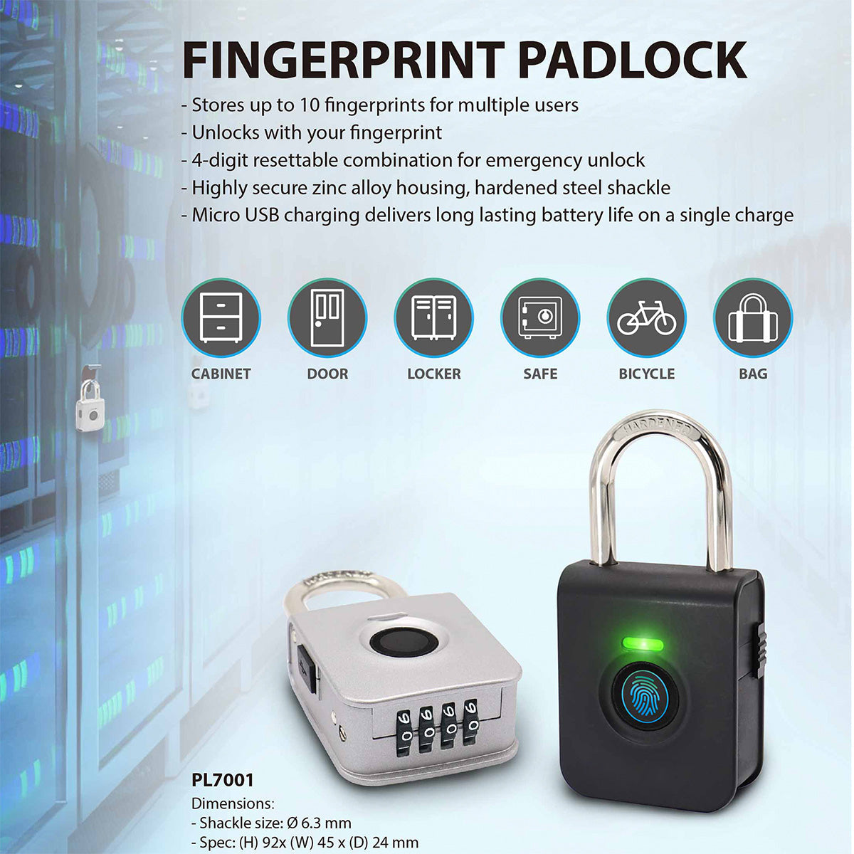 Fingerprint Padlock - image 4