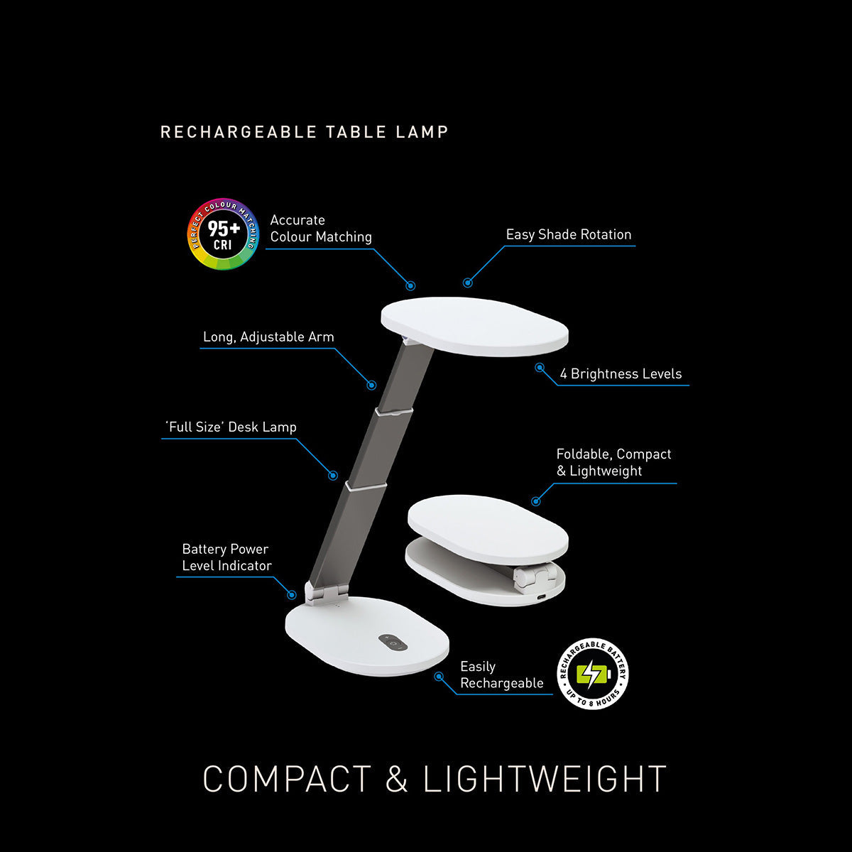 Rechargeable LED Tabletop Lamp - image 3