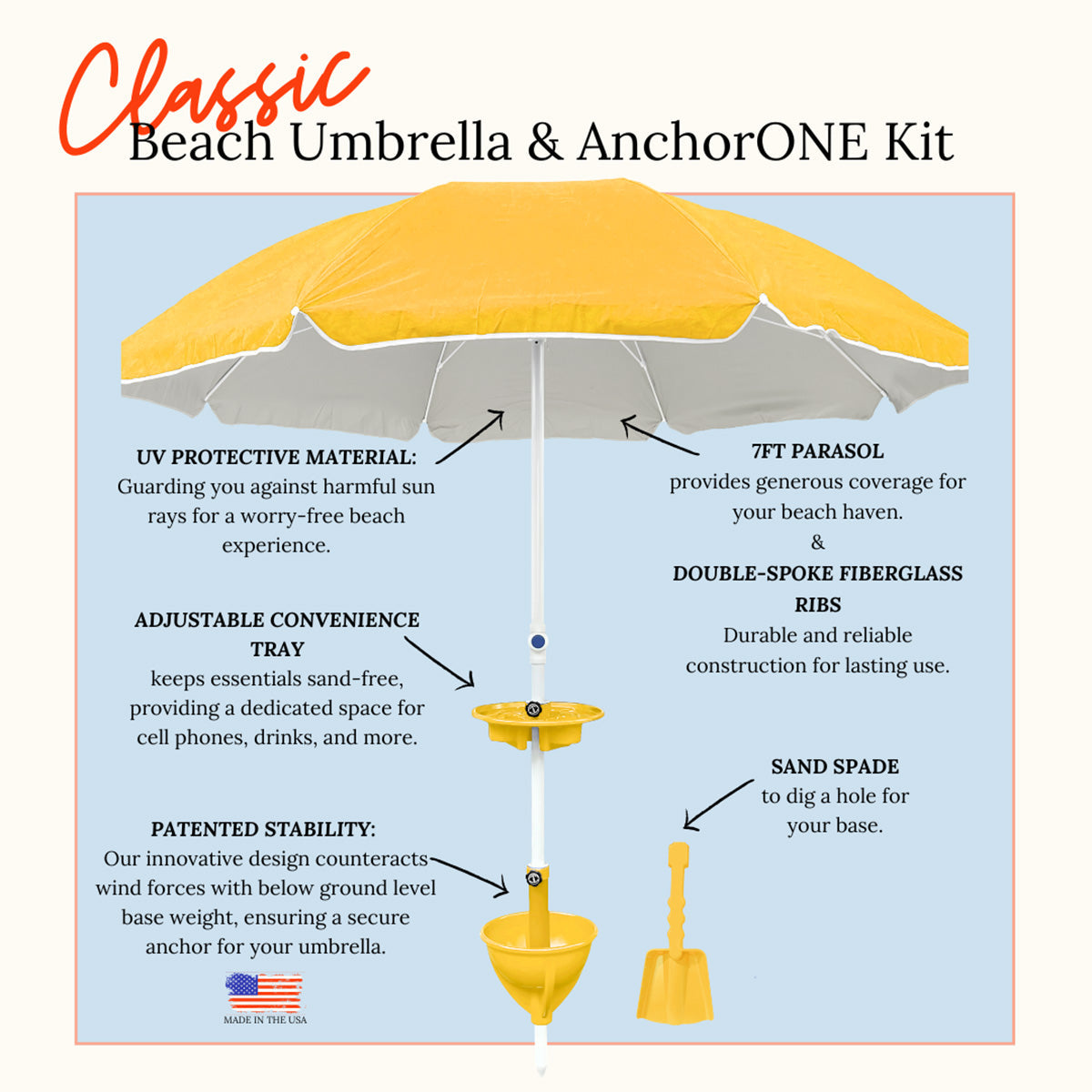 All-in-One Anchor Table Beach Umbrella - image 21