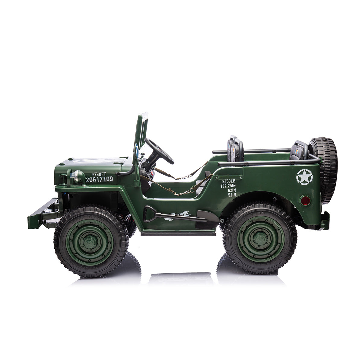 24V Military Willy Jeep Ride-On - image 5