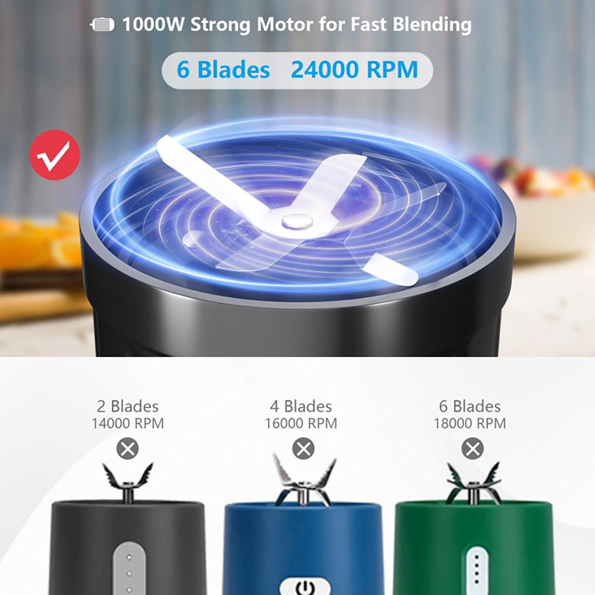 High-Powered Portable Blender - image 5