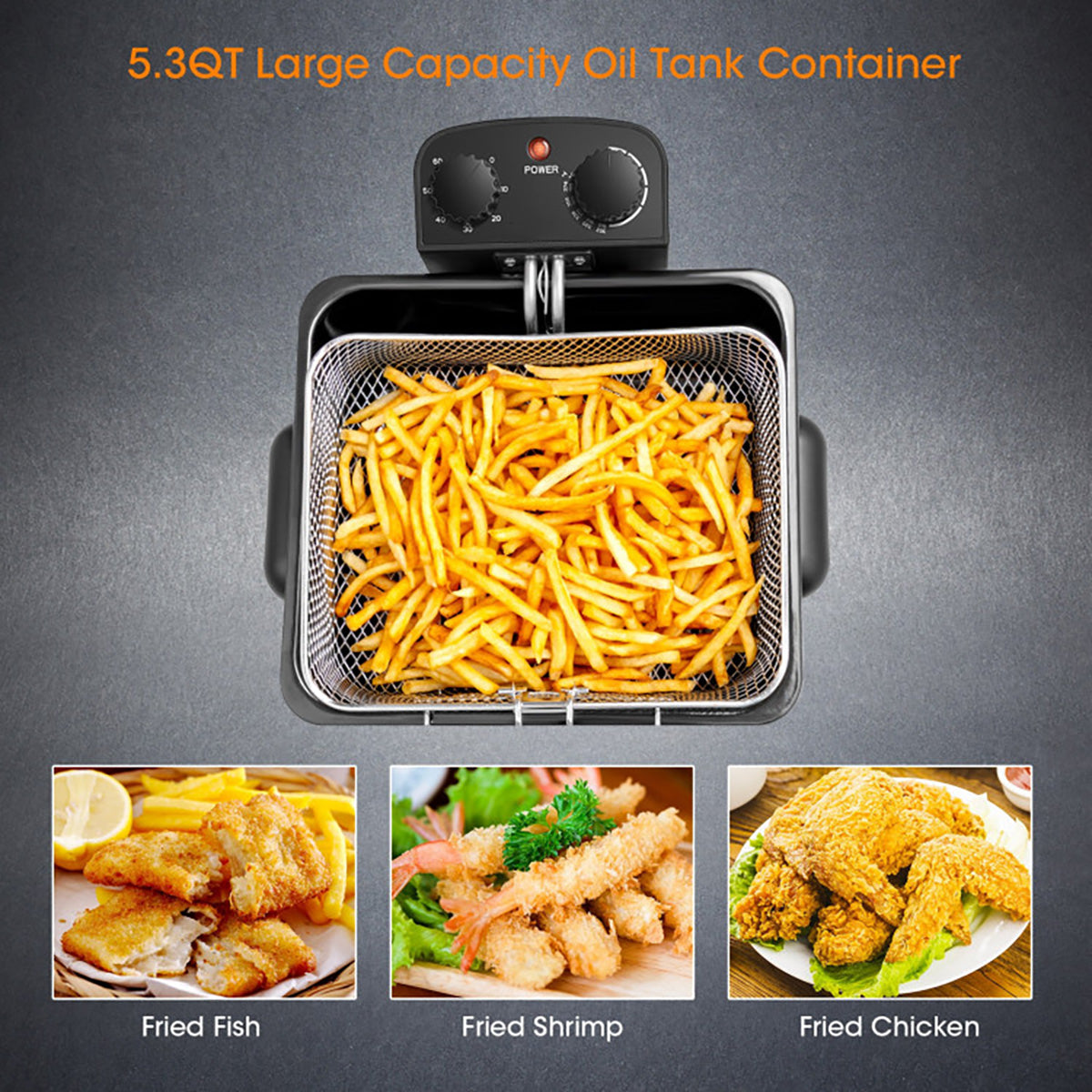 Electric Stainless Steel Deep Fryer - image 6