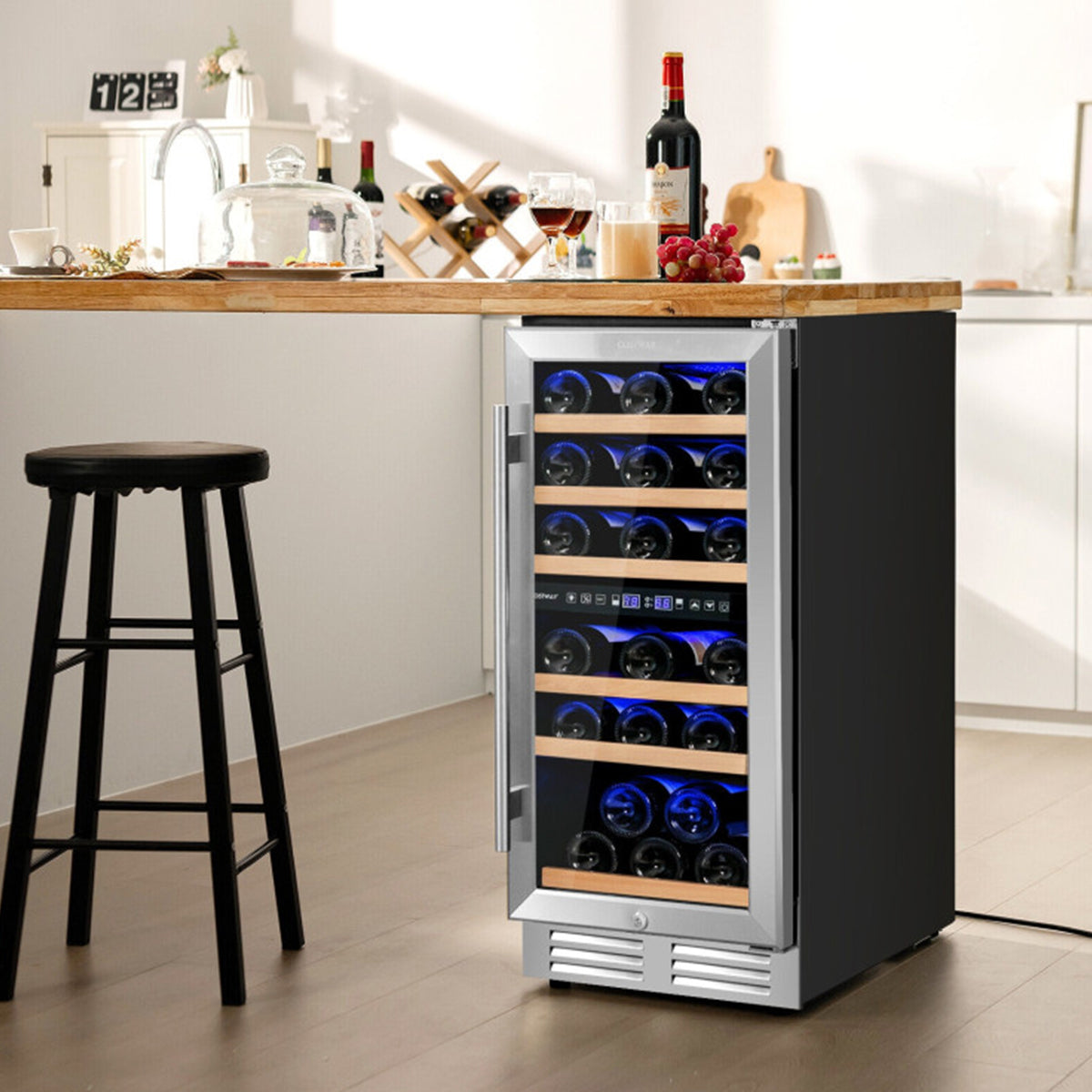 30-Bottle Dual Zone Freestanding Wine Cooler