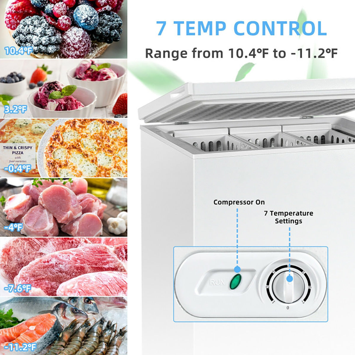 5 Cu. Ft. Chest Freezer with 3 Removable Storage Baskets - image 8