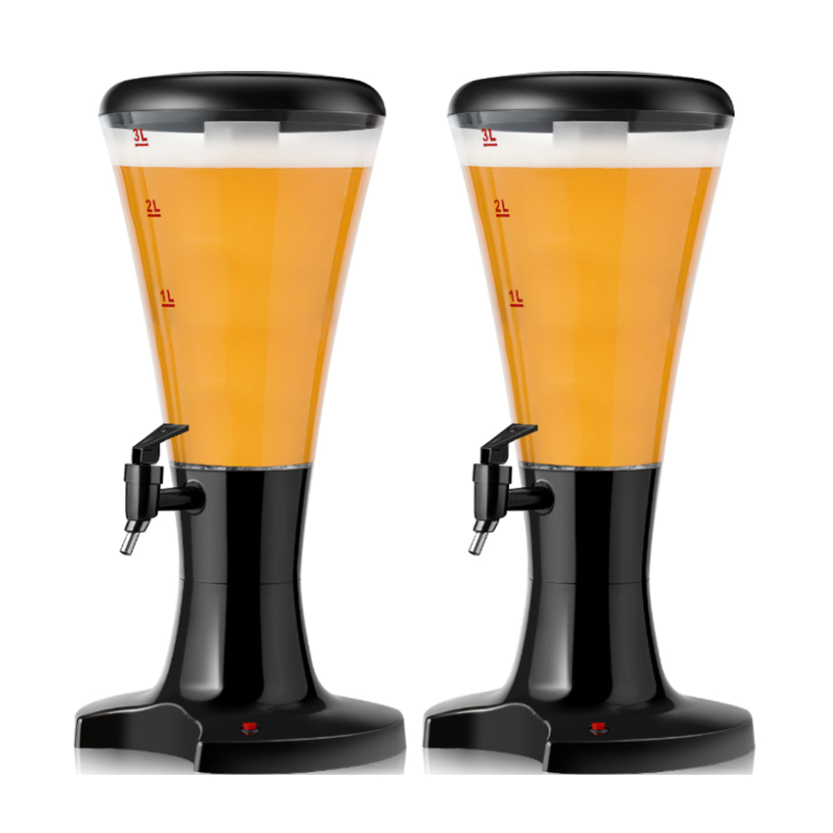 Draft Beer Tower Dispenser with LED Lights (Set of 2) - image 8