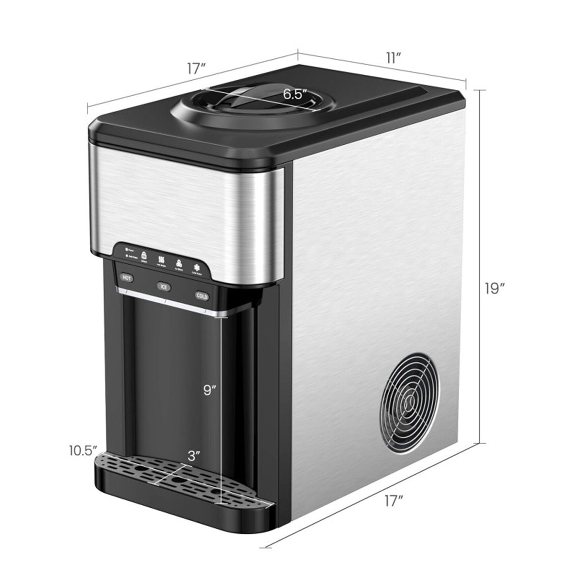 3-in-1 Water Cooler with Built-In Ice Maker - image 10