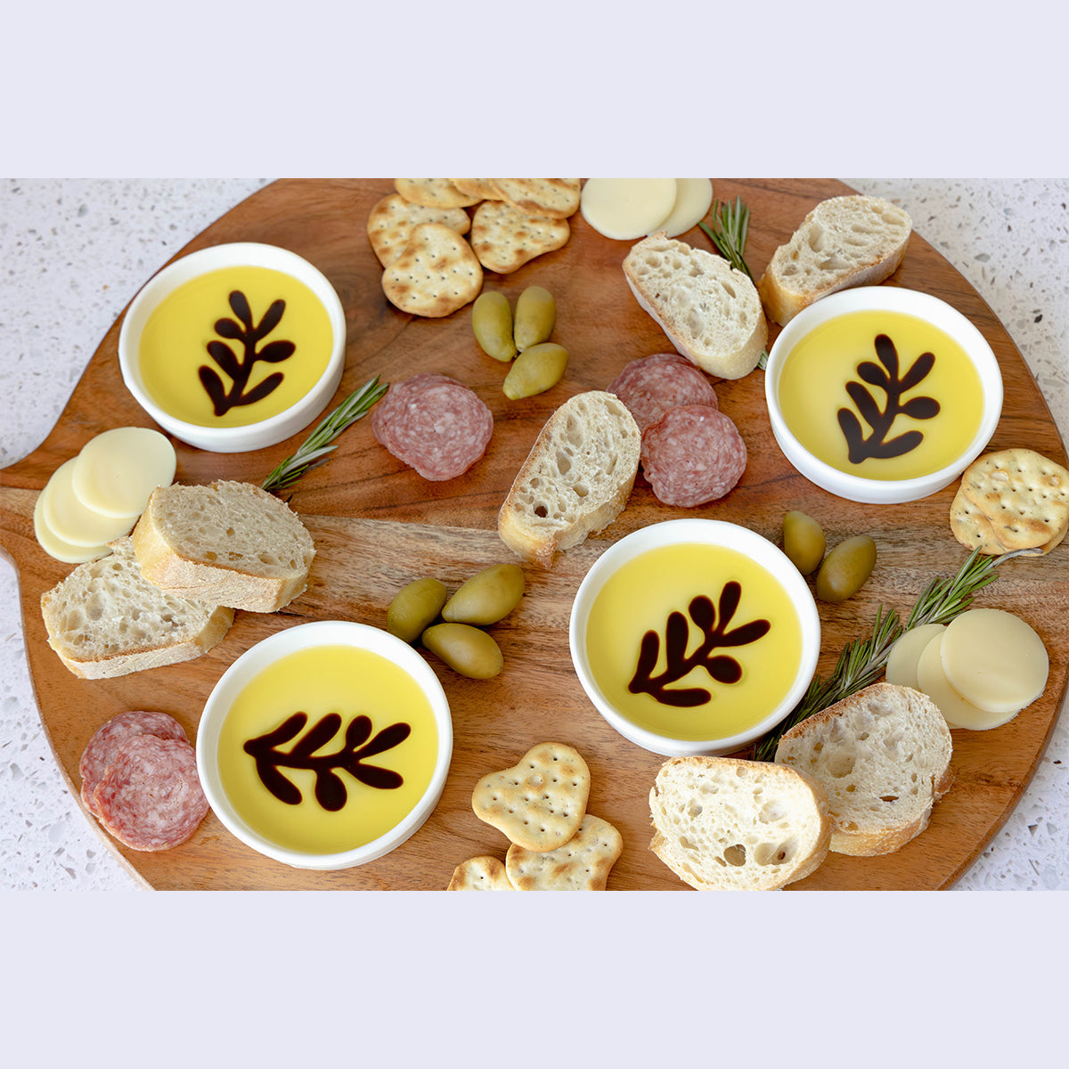 Charcuterie Board and 4-Piece Individual Dipping Set - image 6
