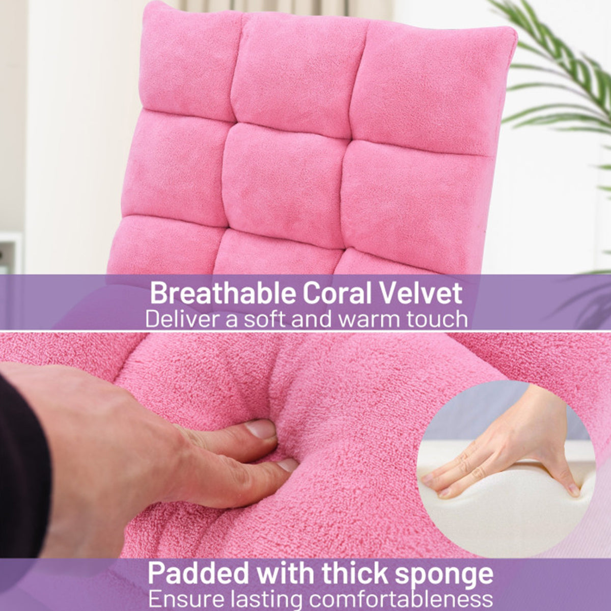 14-Position Adjustable Cushioned Floor Chair - image 68