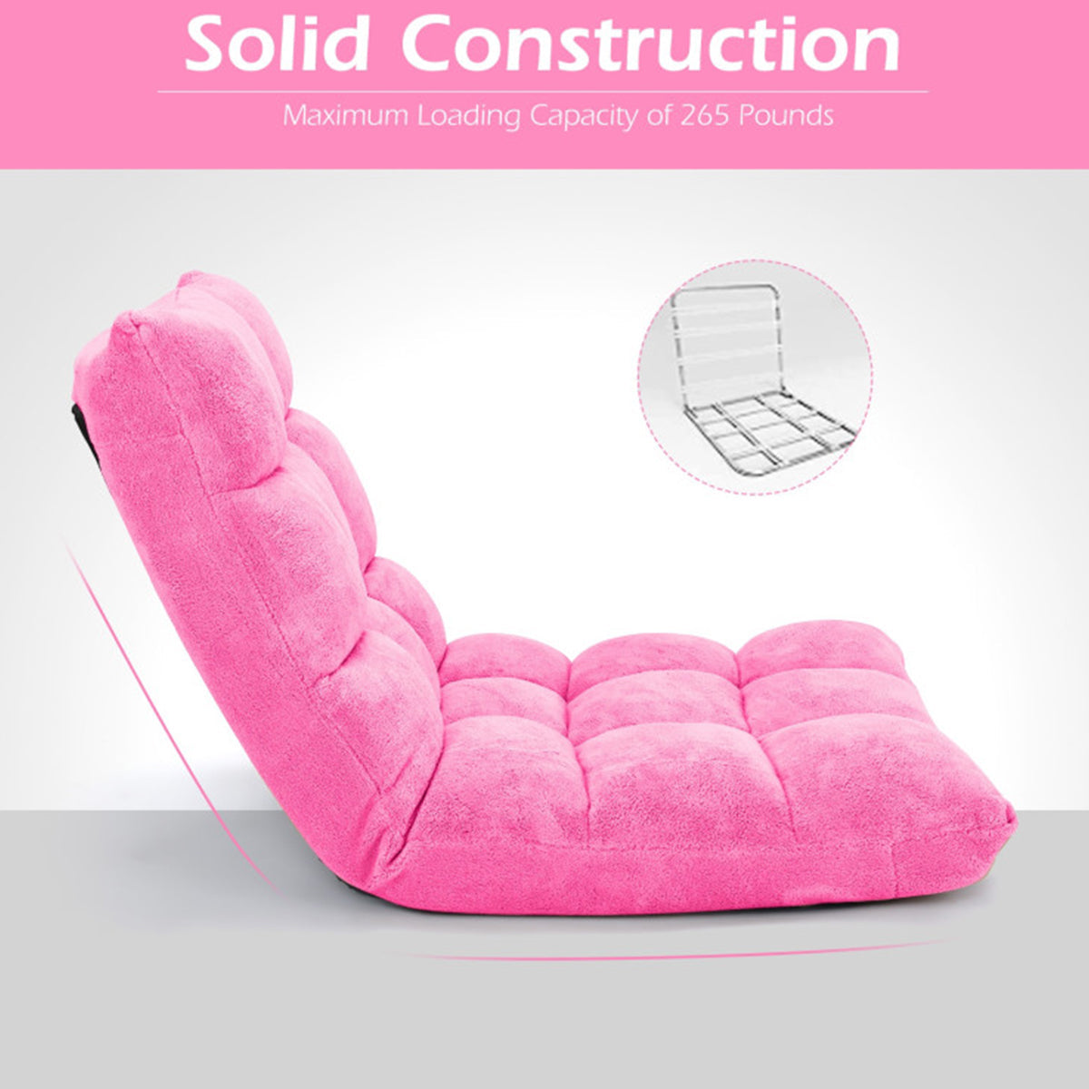 14-Position Adjustable Cushioned Floor Chair - image 71