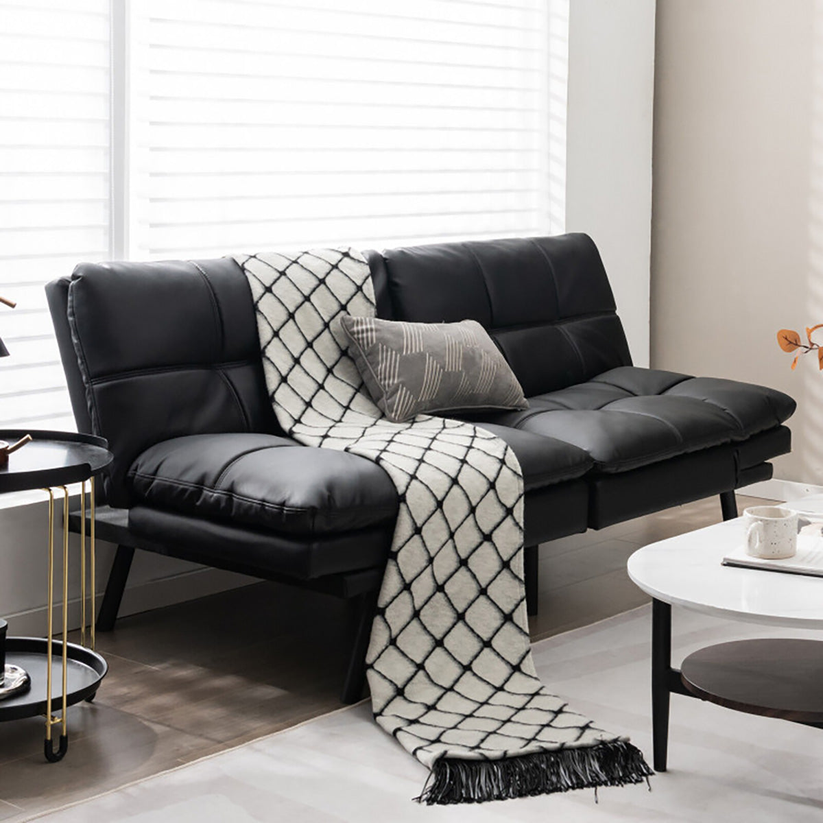 Convertible Memory Foam Futon Sofa Bed