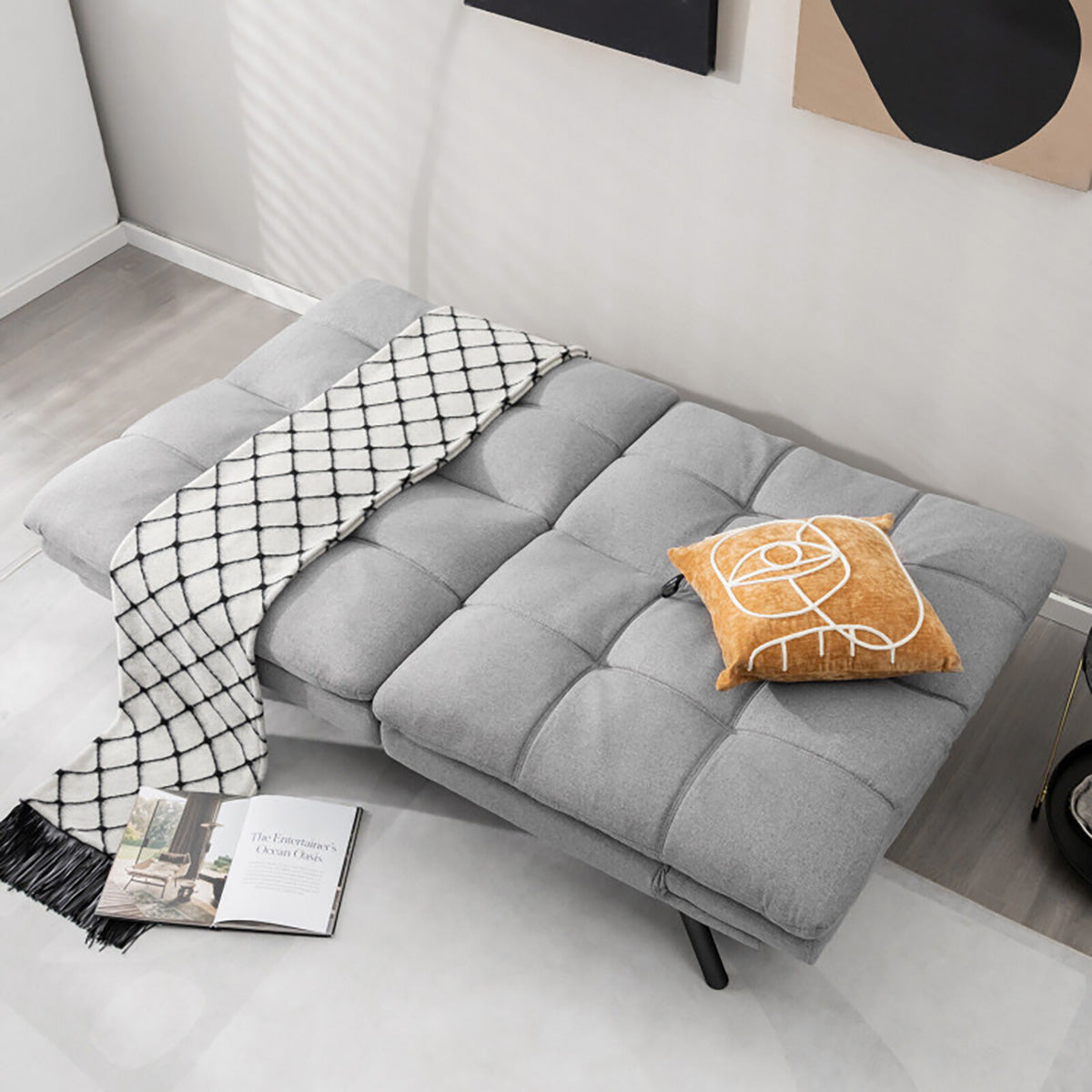 Convertible Memory Foam Futon Sofa Bed - image 27