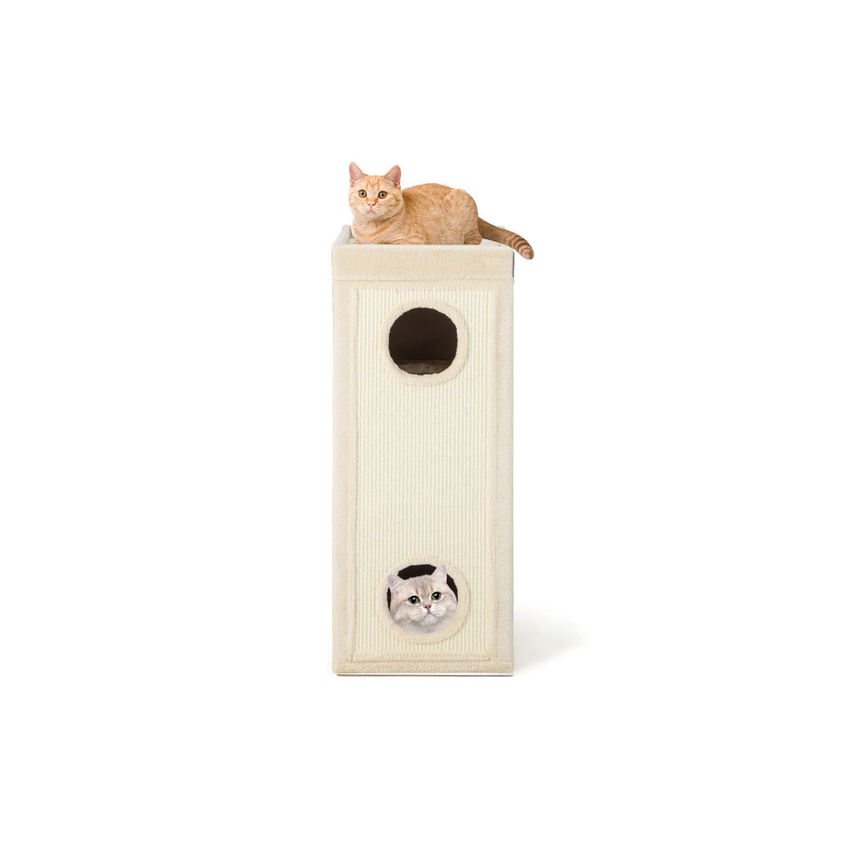 39'' Hideaway Cat Condo with Scratching Posts - image 2