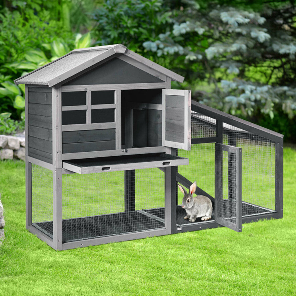 56.5’’ Wood Small Animal Hutch - image 9