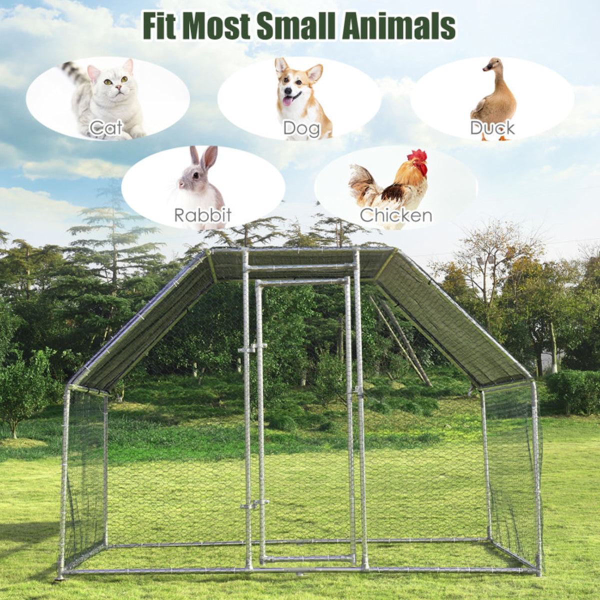 Large Walk In Chicken Run Cage - image 3