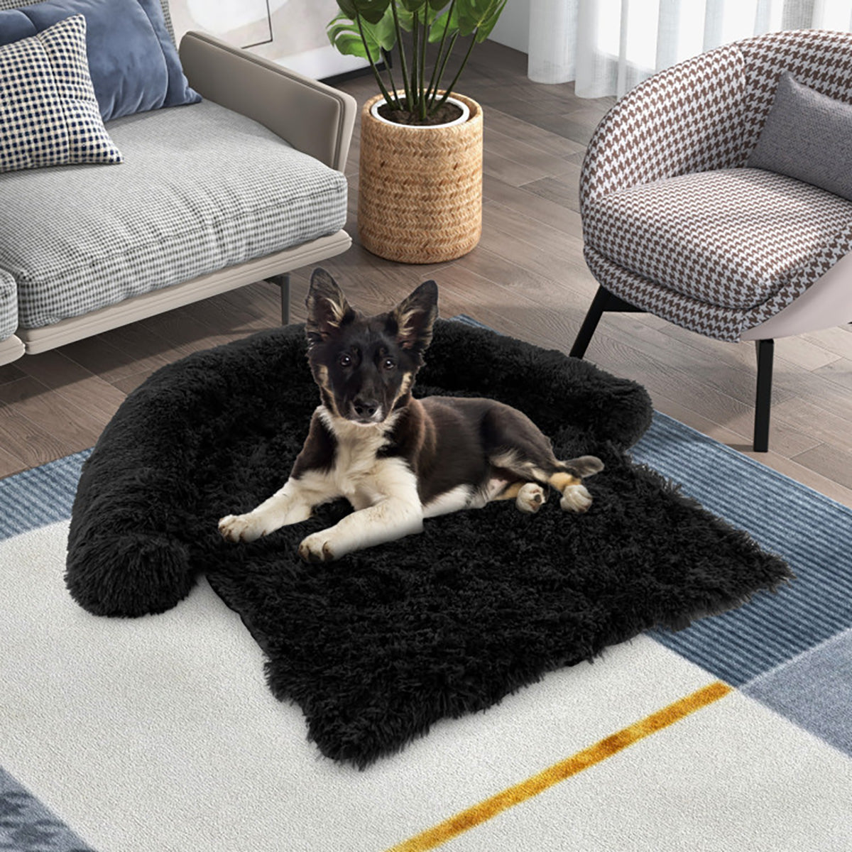 Calming Dog Couch Bed with Anti-Slip Bottom - image 12