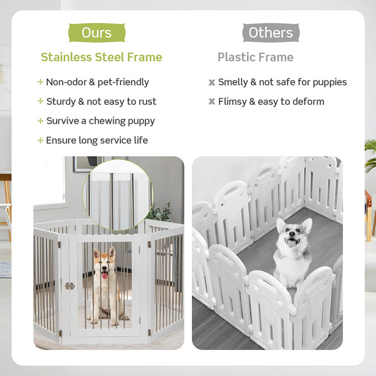 Freestanding 6-Panel Dog Gate - image 6