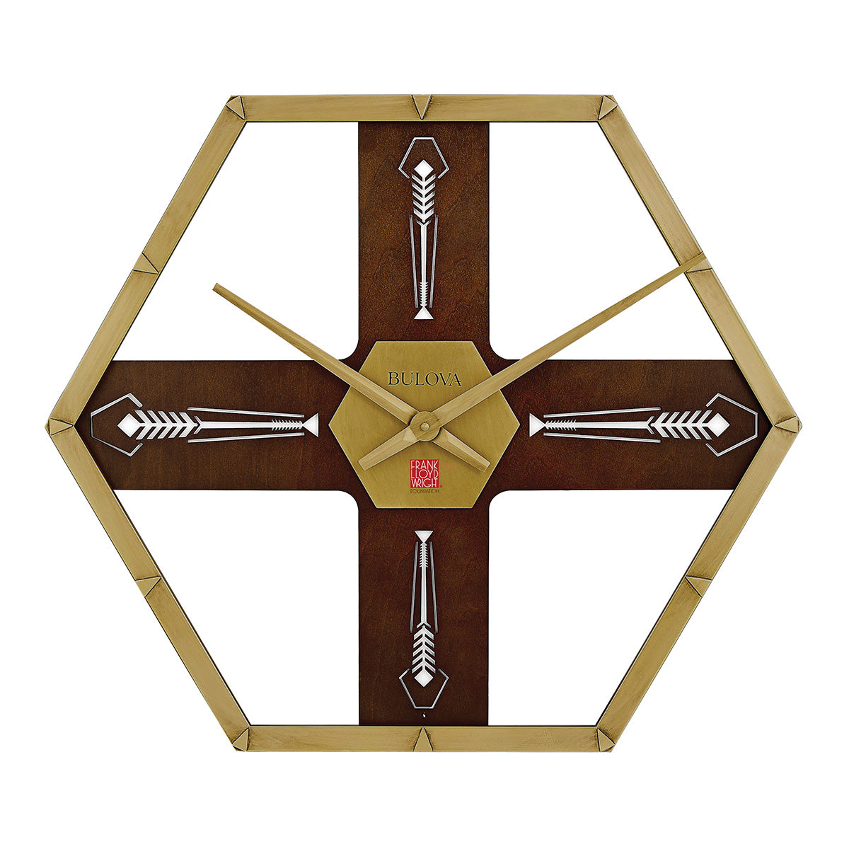 Bulova Imperial Frank Lloyd Wright Wall Clock - image 2