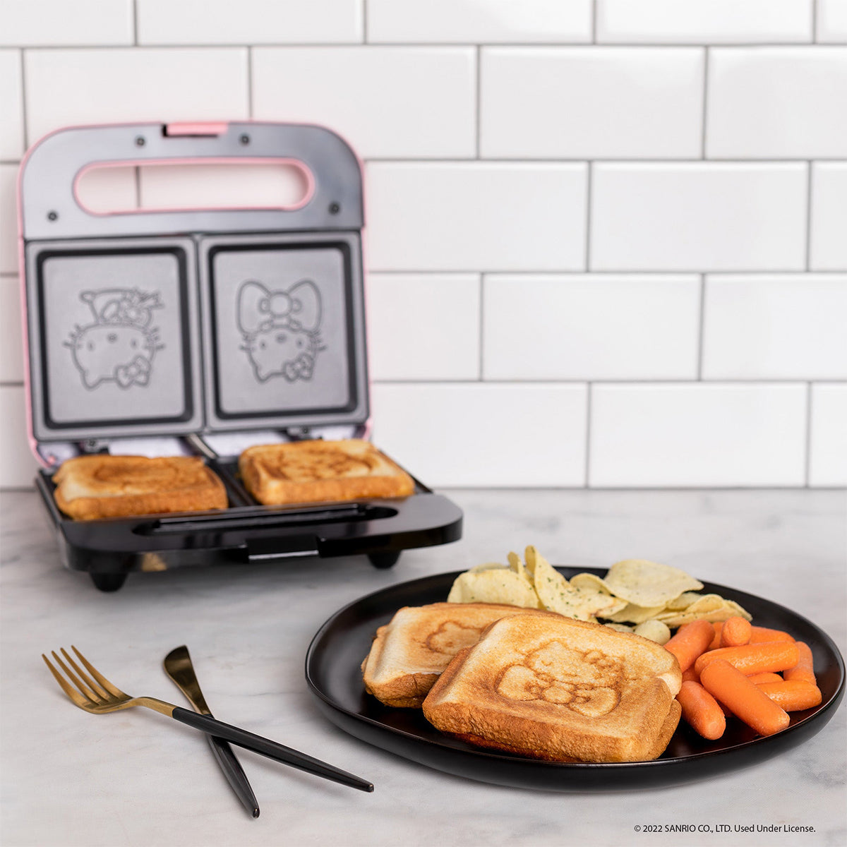 Hello Kitty Pink Grilled Cheese Sandwich Maker - image 4