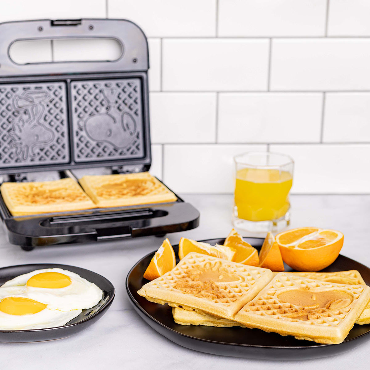 Peanuts Snoopy and Woodstock Double-Square Waffle Maker - image 3