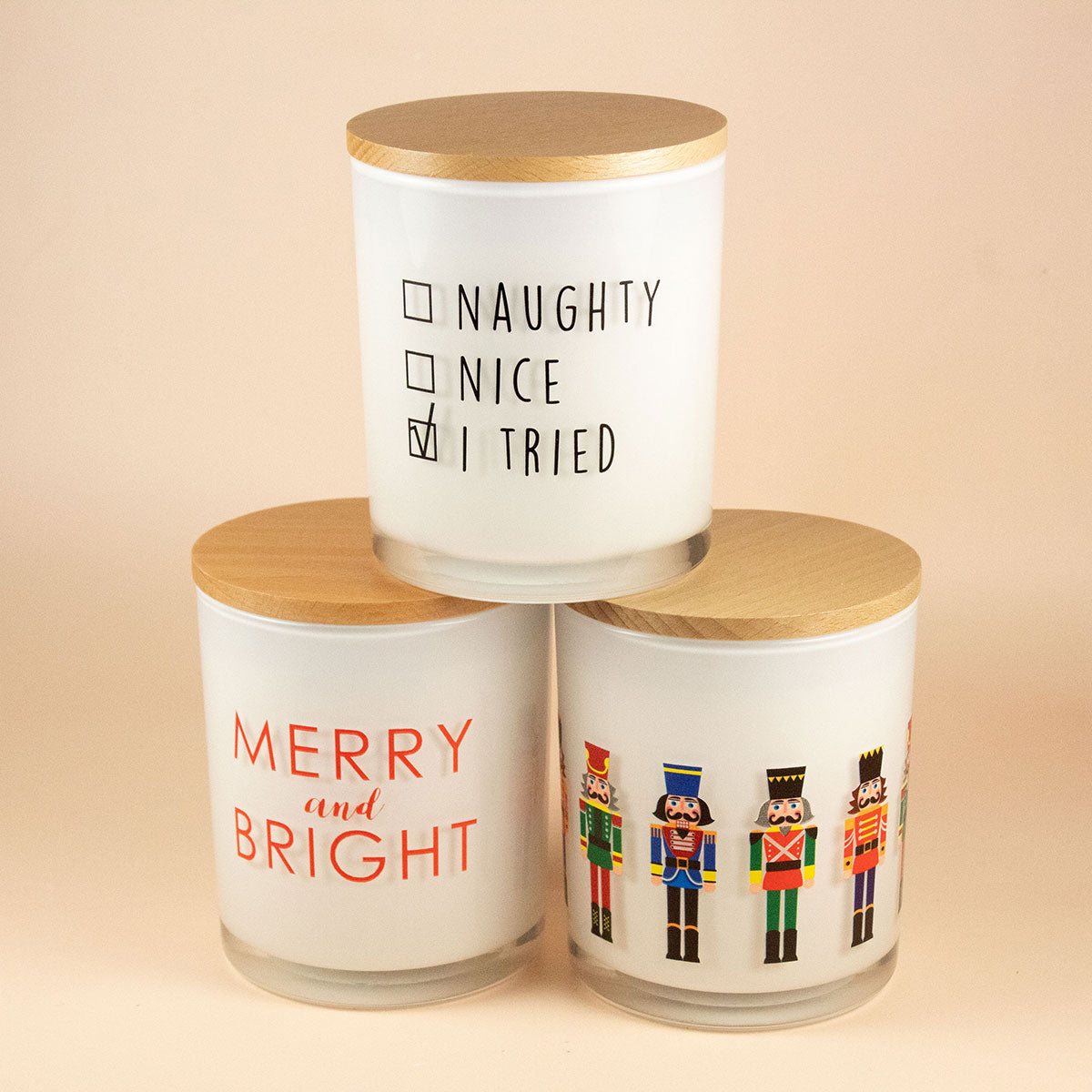 Christmas Printed Candles (3 Pack) - image 2
