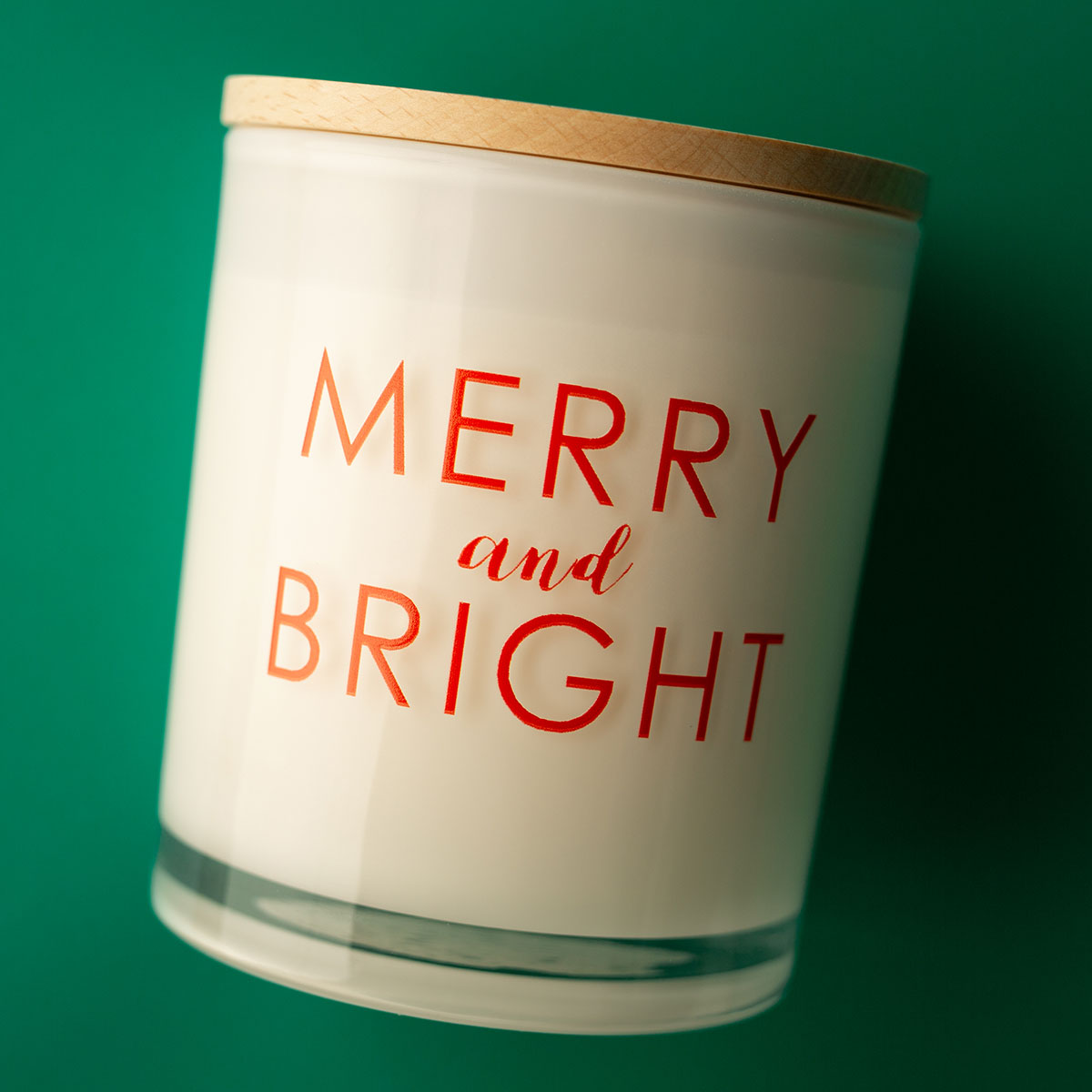 Christmas Printed Candle - Merry and Bright - image 2