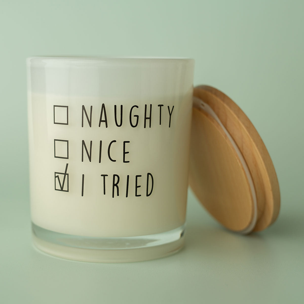 Christmas Printed Candle - Naughty Nice - image 2
