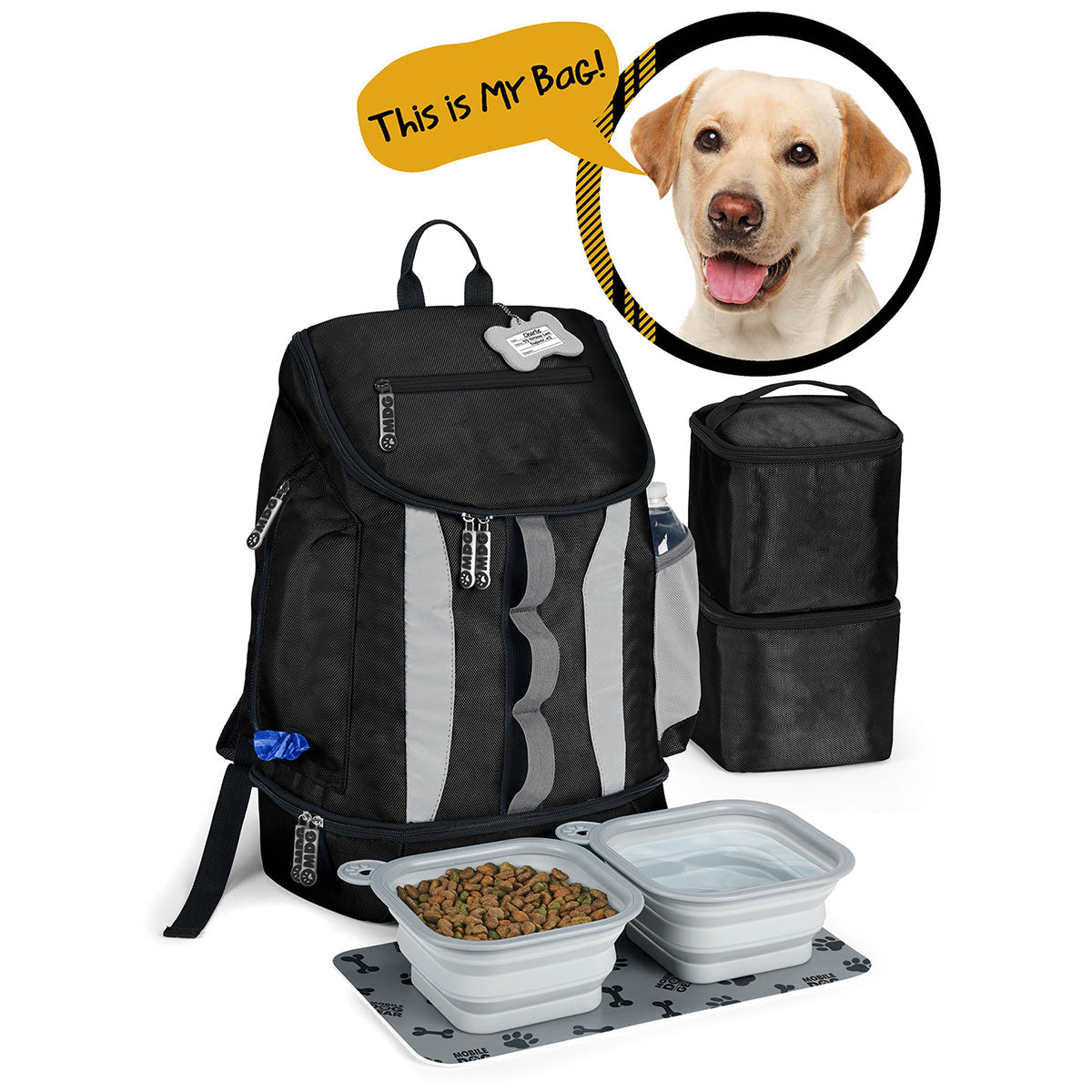 Drop Bottom Week Away Dog Backpack - image 4
