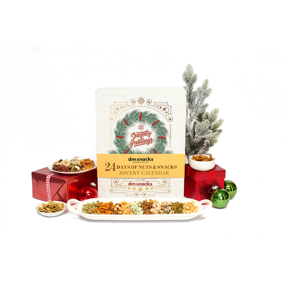 Damn, Man 24 Days of Gourmet Nuts and Snacks Advent Calendar