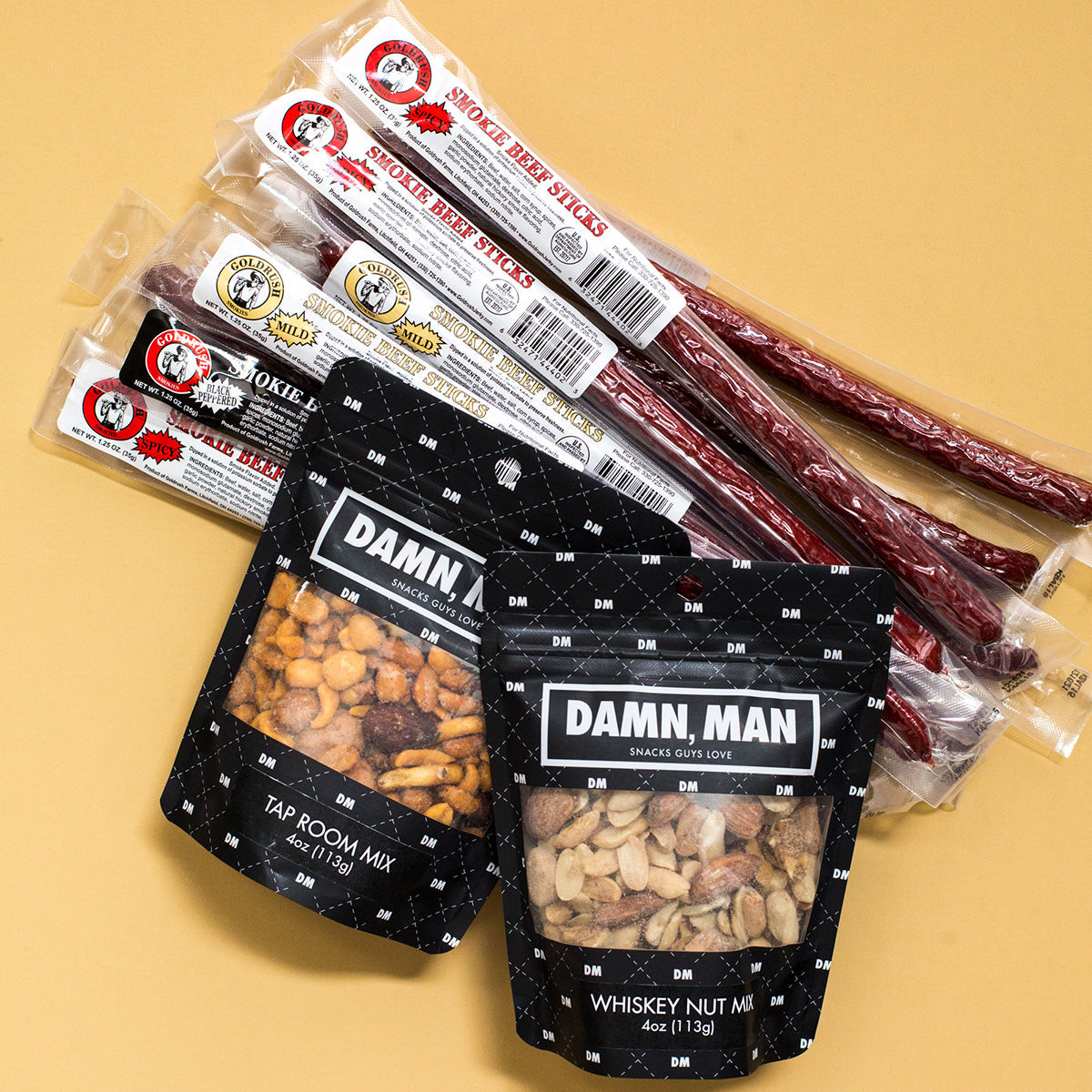 Damn, Man Gourmet Beef Sticks and Nuts Box - image 3