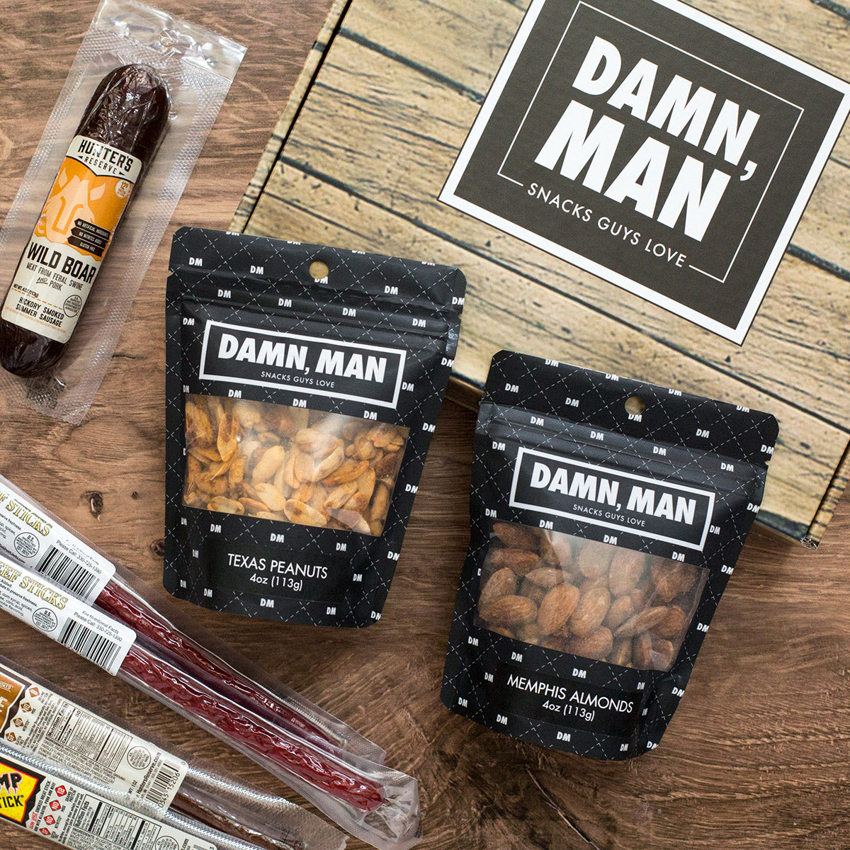 Damn, Man Gourmet Nuts and Exotic Meats Box - image 3