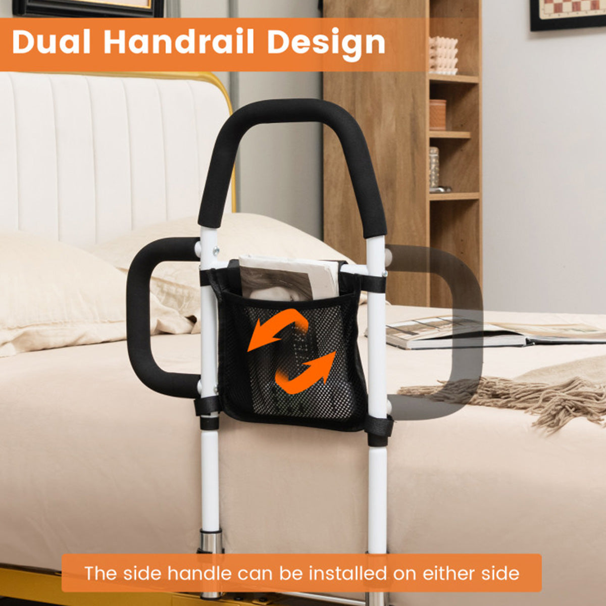 Bed Assist Rail with Non-Slip Grab Bar - image 8