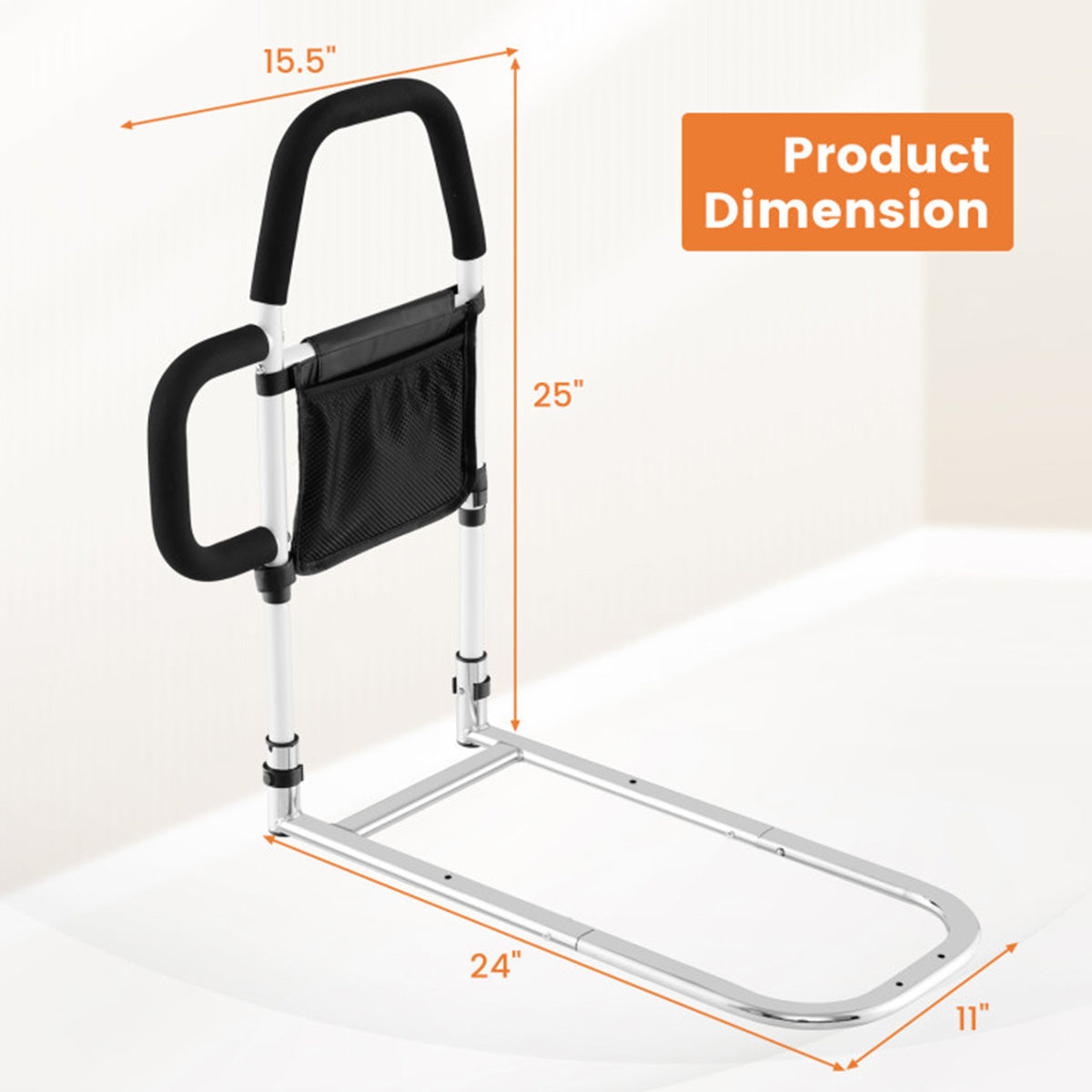 Bed Assist Rail with Non-Slip Grab Bar - image 9