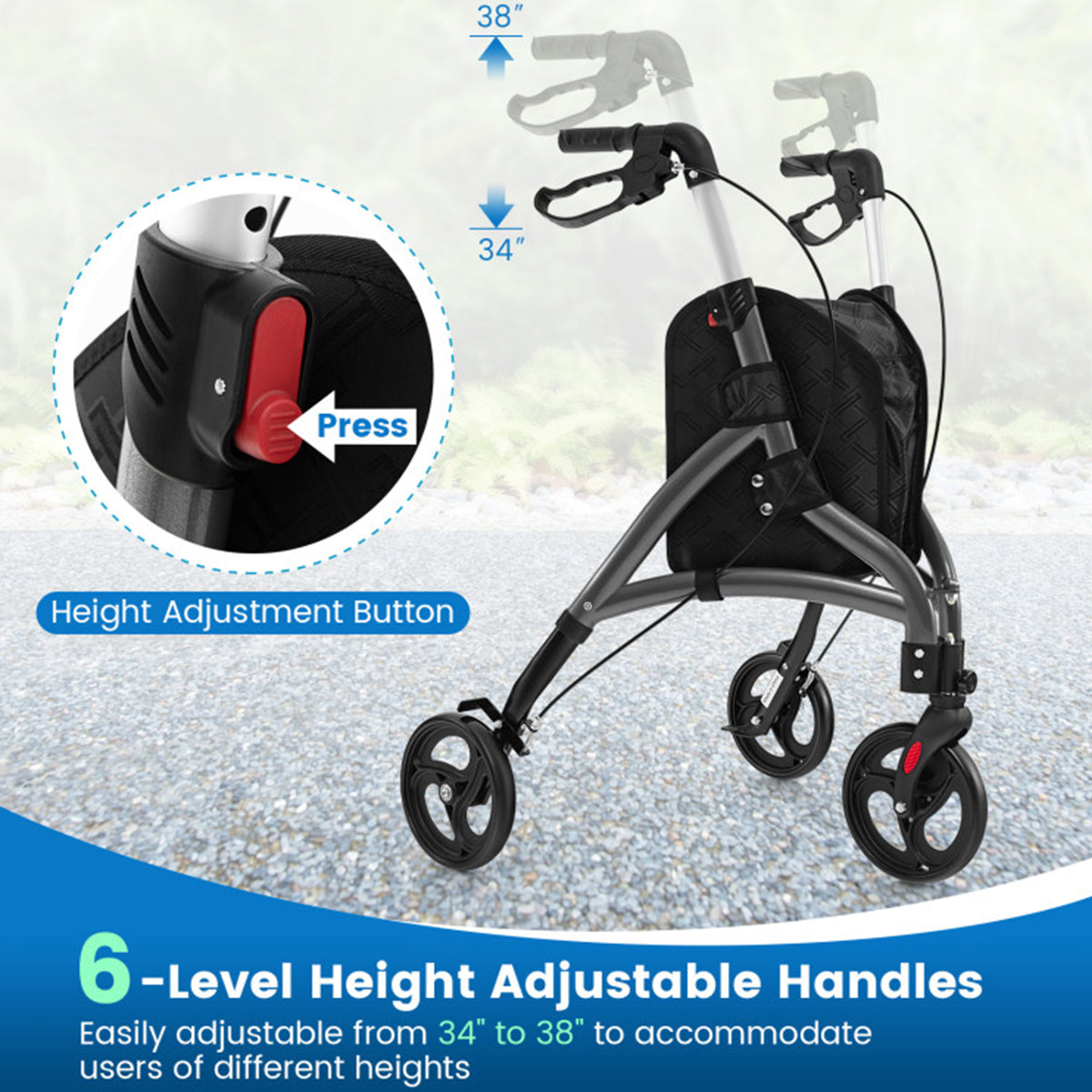 Foldable Rollator Walker - image 9