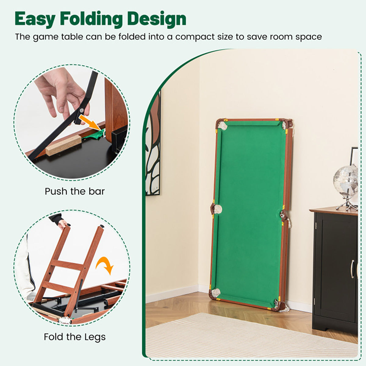Portable Billiards Table Game Set - image 4