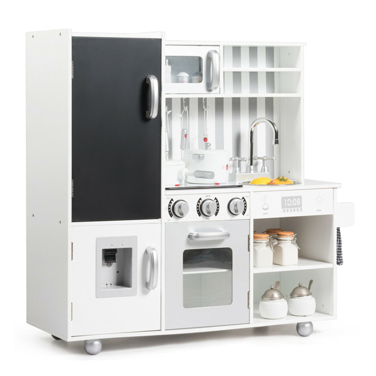 Wooden Pretend Play Kitchen with Sound - image 12