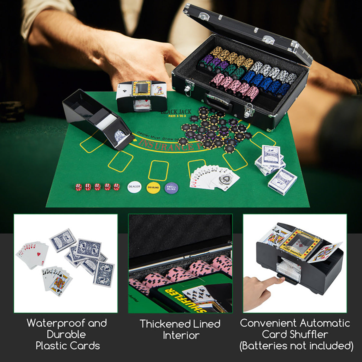 600-Piece Poker Chip and Game Set - image 3