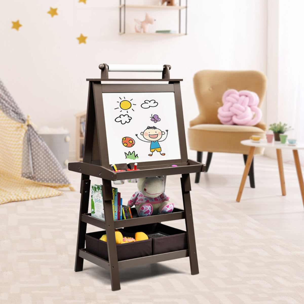 3-in-1 Kids Double-Sided Art Easel - image 2