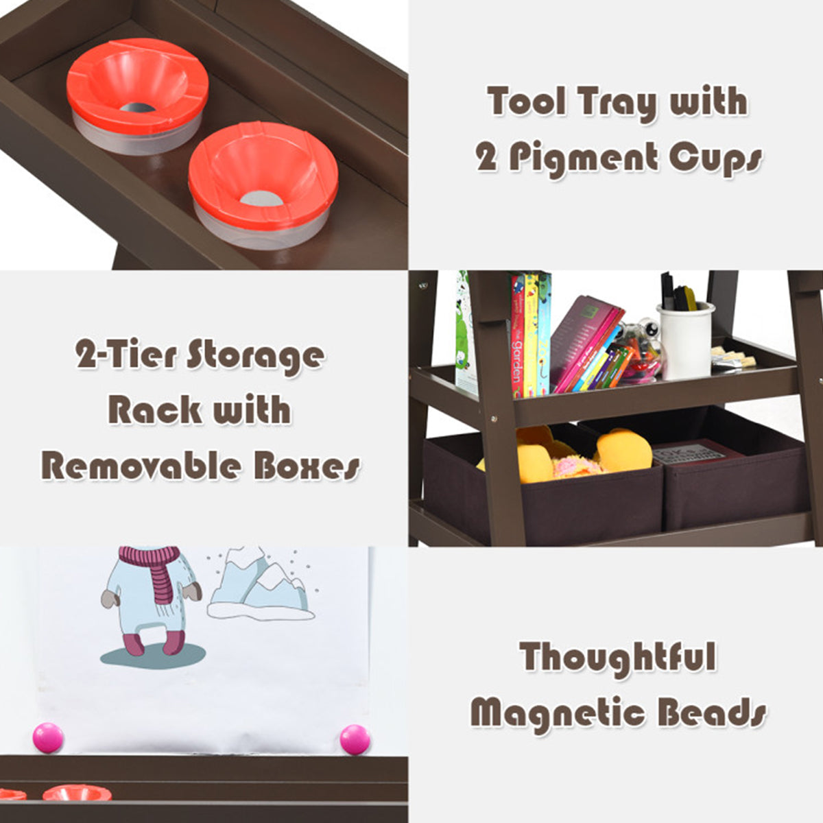 3-in-1 Kids Double-Sided Art Easel - image 6