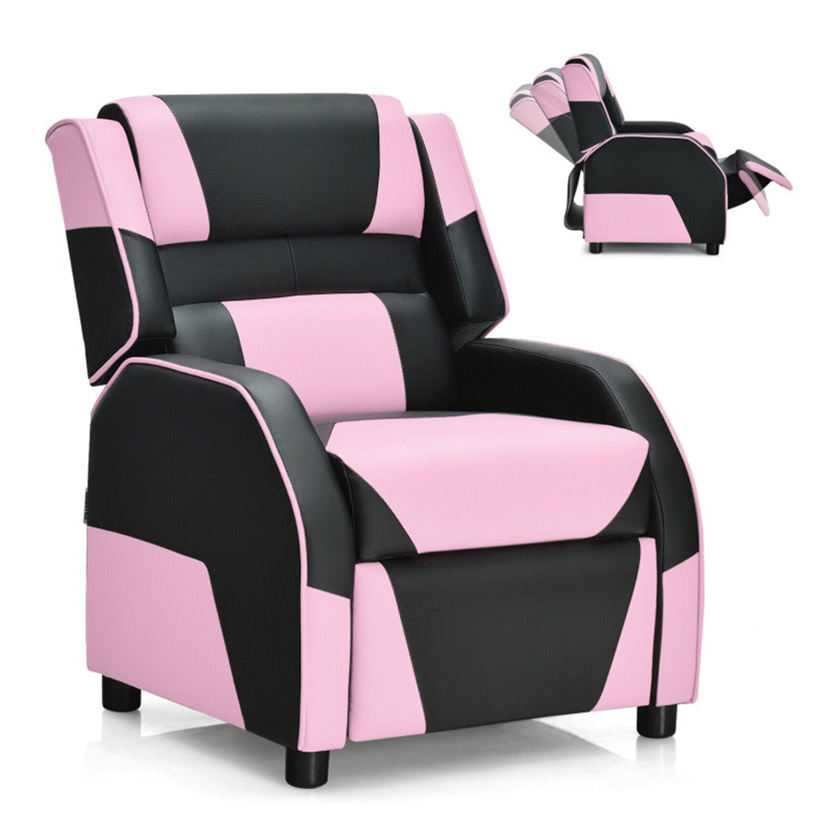 Kids Gaming Sofa Recliner with Headrest and Footrest - image 6