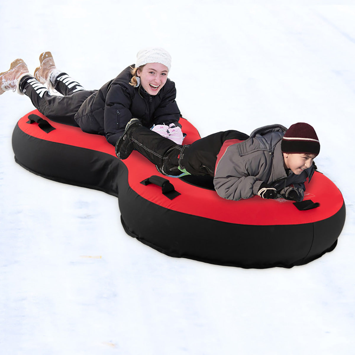 80'' 2-Person Heavy-Duty Inflatable Snow Sled - image 11
