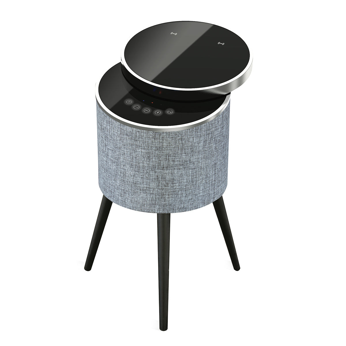 Swivel Top Bluetooth Speaker Side Table with Mood Lighting - image 12