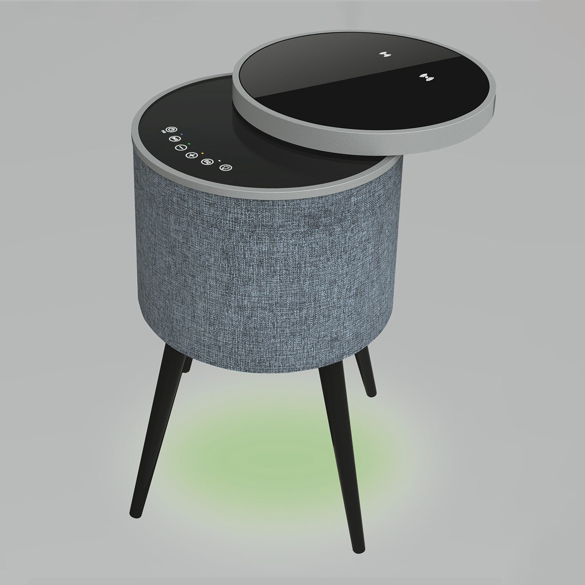 Swivel Top Bluetooth Speaker Side Table with Mood Lighting - image 8