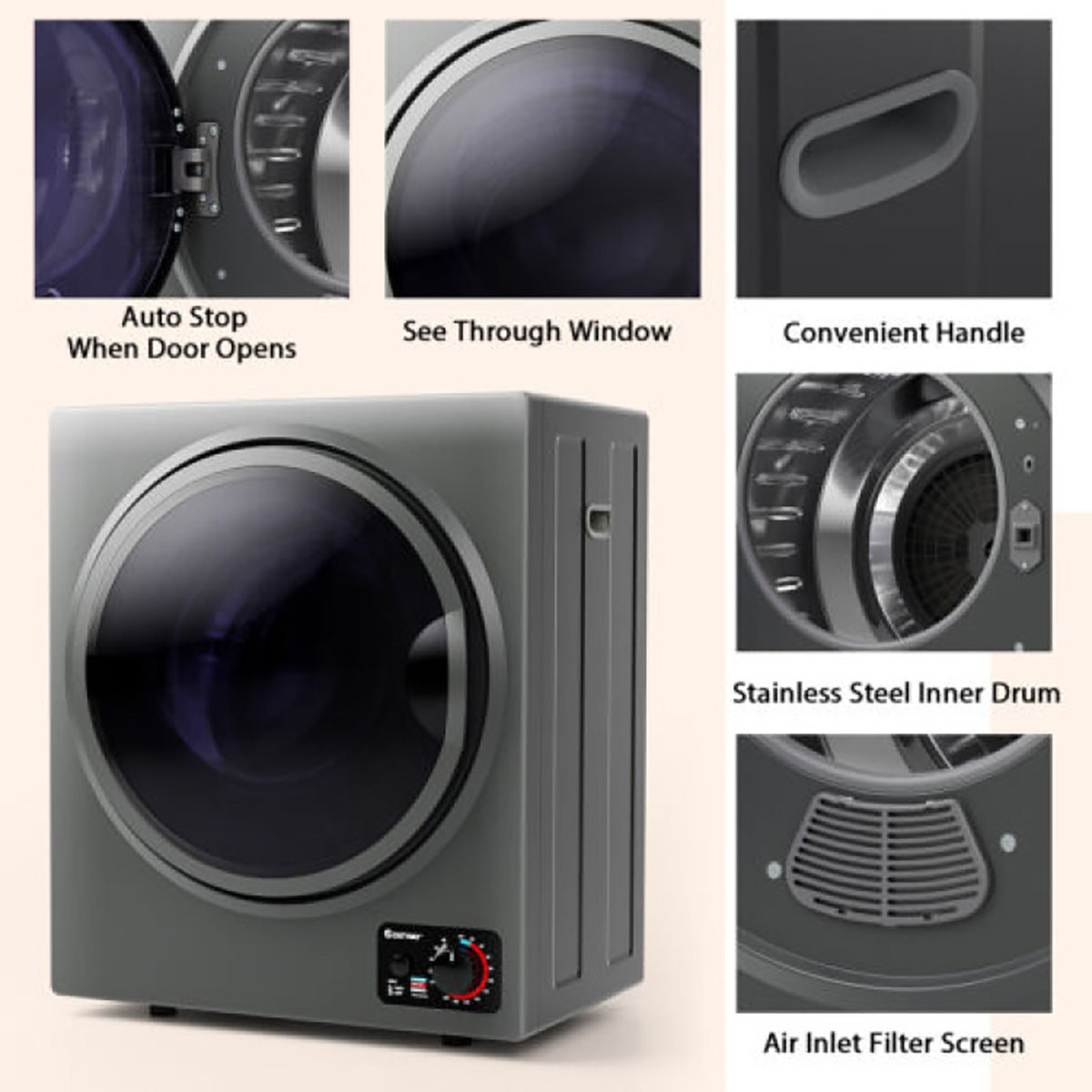 1.5 Cu. Ft. Compact Electric Clothes Dryer - image 16